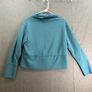 Nike Dri Fit Shirt Women Size Small Athletic Long Sleeve Crop Shirt Ladies